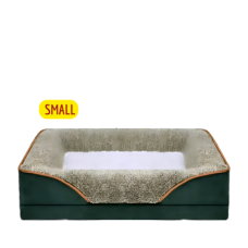 Lavish Pets Bed Plush Mattress Green White (Small) Lavish Pets Bed Plush Mattress Green White (Small)